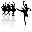 Ballet silhouettes Ballet silhouettes