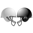 Vector: American football helmets. Vector. American football helmets. Vector.