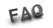 Illustration: faq 3d sign zeichen frequently asked questions faq 3d sign zeichen frequently asked questions