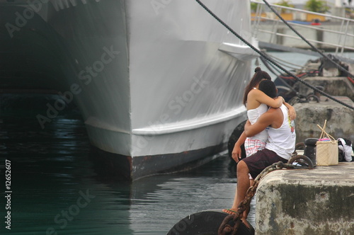 Photo: Romance in a port Romance in a port