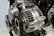 Closeup of an internal combustion engine