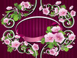 Decorative Frame With Flowers Ornament
