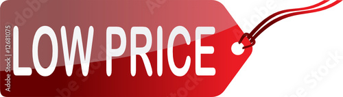 Vector: Red Low Price Etiquette Red Low Price Etiquette