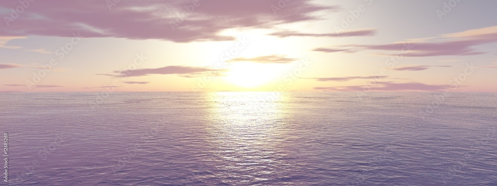 Sonnenuntergang über dem Meer