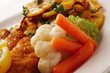 paniertes Seelachsfilet mit Bratkartoffeln