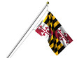 Isolated Maryland Flag