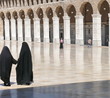 Women in a mosque. Omayyad Mosque. Damascus. Syria. Women in a mosque. Omayyad Mosque. Damascus. Syria.