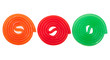 isolated colorful rolls of candy isolated colorful rolls of candy