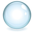 Sphère bleue transparente vectorielle Sphère bleue transparente vectorielle