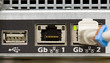 Collegamenti Ethernet e USB