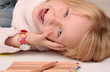 herzhaft lachen