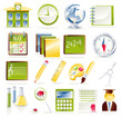 Vector school icon set