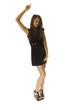 Party Girl waving hand in the air Party Girl waving hand in the air