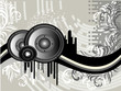 Grunge Music Background