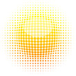 Halftone sun.