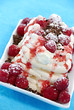 Raspberry pavlova