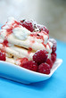Raspberry pavlova