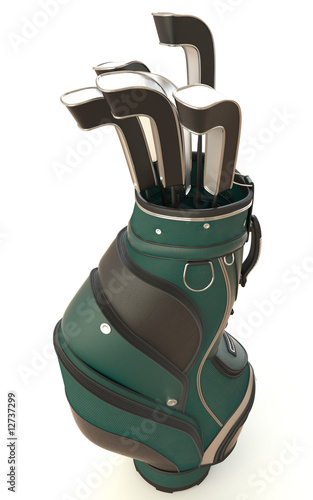 Illustration: golf equipment isolated on white-2 golf equipment isolated on white-2