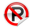 No parking sign