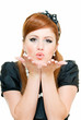 blowing kisses