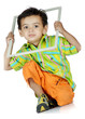 boy with hollow frame