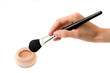 Make-Up Brush in White Background Make-Up Brush in White Background