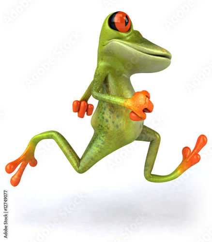 Illustration: Grenouille court Grenouille court