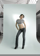 young woman in the photostudio
