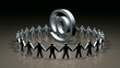 human circle animation loop HD1080