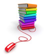 Colonne de livre couleur et souris 3 Colonne de livre couleur et souris 3