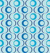 Muster Retro blau