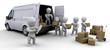 3D removal van and men