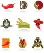 Template designs of logos for coffee shop and restaurants Template designs of logos for coffee shop and restaurants
