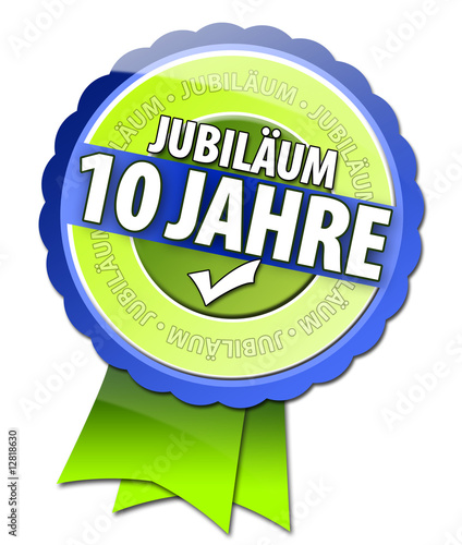 10 Jahre Jubiläum Button