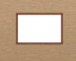 Board, scope on a brick wall