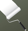 White paint on a khaki wall