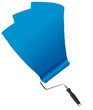 Blue paint on a wall