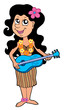 Hawaiian musician girl