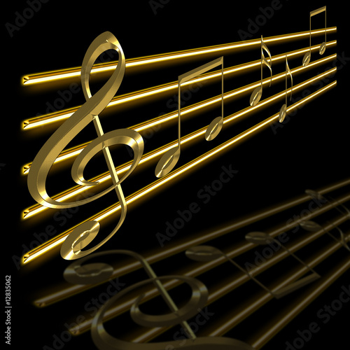 music symbols images. Gold music symbols