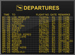 International Airport Departures Board International Airport Departures Board