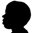 profil de tête d'enfant