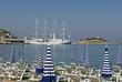 Cruise ship at harbor, Kusadasi Turkey.