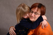 Mother and handicapped daughter