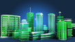 Ville 3d verte écologique Ville 3d verte écologique