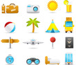 Nouve vector icons. Holiday and Traveling icon graphics