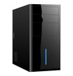 Black corps of computer. Vector. Black corps of computer. Vector.