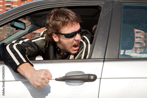 Photo: Aggressive driver Aggressive driver