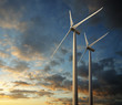Windmill at sunset