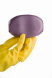 Yellow gloves and soap