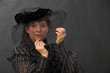 Lady in black